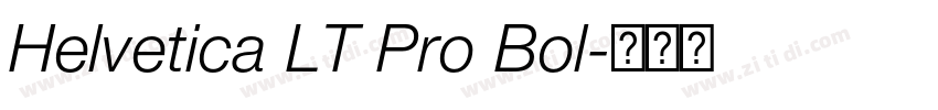 Helvetica LT Pro Bol字体转换